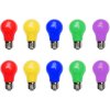 Aiwerttes 10ks barevná LED žárovka E27,3 W, smíšené barvy (1)