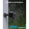Lemnoi Wi Fi kamera venkovní na baterii, 2K, PIR, 2cestné audio, barevné noční vidění, IP66, cloud SD, černá (4)