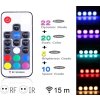 6dílná sada RGB LED osvětlení skříně, 12V, změna barvy s dálkovým ovládáním, stmívatelné (5)