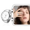 JewelryWe Hodinky na prst z nerezové oceli s elastickým řemínkem, unisex (5)