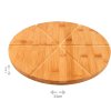 Oriamo® Bambusový talíř na pizzu bambus s 6násobným rozdělením, průměr 33 cm (5)