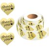 1000ks Samolepky s poděkováním thank you, 2x role 500ks, 3,8 x 3,8 cm, lesklé (2)