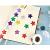 1000ks samolepek třpytivých hvězd, 2,5 cm, 6 barev, odměna, scrapbooking (4)