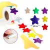 1000ks samolepek třpytivých hvězd, 2,5 cm, 6 barev, odměna, scrapbooking (5)