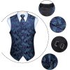 Enlision Pánská žakárová vesta, kravata a kapesníček, 3XL (3)