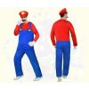 Kostým Super instalatérský, pro výšku 155 165 cm, červenomodrý (2)