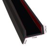 Těsnicí profil pro kuchyňské sokly 5 m, černý (2)