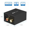 Portta Analogový digitální audio konvertor, RCA R L na Toslink SPDIF Cinch (4)