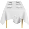 Jednorázový PVC párty ubrus, bílý, 137 x 274 cm (3)