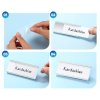 20ks magnetické hliníkové jmenovky s dvojitými magnety, průhledné jmenovky na oblečení, 72 x 32 mm (4)