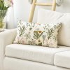 Artoid Mode Dekorativní letní povlak na polštář, 30 x 50 cm, květiny a motýli (5)