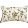 Artoid Mode Dekorativní letní povlak na polštář, 30 x 50 cm, květiny a motýli (1)