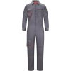 Pracovní kombinéza, bavlněný pracovní oblek, unisex, šedo oranžová, M (1)