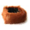 ‎KGM Accessories Designová čelenka z umělé kožešiny, rezavá, šířka 10 cm (1)