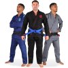 Sanabul Essentials V.2 Ultra Light BJJ Jiu Jitsu Gi, A2, s předsraženou látkou, černé kimono (1)