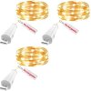 3ks LED dobíjecích řetězových světel, na baterie, 20 LED, 2 metry, 3 druhy (1)