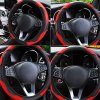 Univerzální protiskluzový potah na volant s průměrem 37 38 cm, černočervený (3)