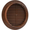 EUROPLAST Kryt větracího otvoru 150 mm, kulatá mřížka, hnědá (2)