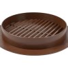 EUROPLAST Kryt větracího otvoru 150 mm, kulatá mřížka, hnědá (5)