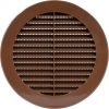 EUROPLAST Kryt větracího otvoru 150 mm, kulatá mřížka, hnědá (6)