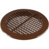 EUROPLAST Kryt větracího otvoru 150 mm, kulatá mřížka, hnědá (1)