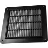 EUROPLAST Kryt větracího otvoru 25 x 25 cm, mřížka, černá (2)