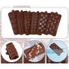 6ks silikonová 3D čokoládová forma s 2 pipetou, nepřilnavým povrchem (3)