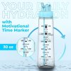 HYDRATE Láhev na pití 900ml s časovými značkami, bez BPA, Tritan, modrá (4)