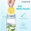 HYDRATE Láhev na pití 900ml s časovými značkami, bez BPA, Tritan, modrá (5)