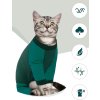 Kočičí oblečení pro kočky, koťata, ideální pro Sphynx bez srsti, 2XL, zelený (5)