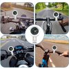 Hodinky na řidítka motocyklu, jízdního kola, stříbrné (6)