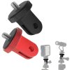 2ks adaptér pro stativ a akční kameru, 14, hliník, černý+červený (3)