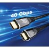 USB 4 kabel 2 m, USB C na USB C, 40 Gbits, 240 W, 8K HD (2)