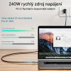 USB 4 kabel 2 m, USB C na USB C, 40 Gbits, 240 W, 8K HD (5)