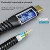 USB 4 kabel 2 m, USB C na USB C, 40 Gbits, 240 W, 8K HD (6)
