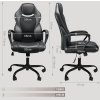 a Židle k psacímu stolu do 150kg, kancelářské křeslo, černá (6)