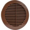 EUROPLAST Kryt větracího otvoru 150 mm, kulatá mřížka, hnědá (7)