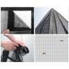 Magnetická síť proti hmyzu na dveře, 60x180 cm, černá (3)