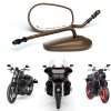 2ks zpětné zrcátko pro motocykl, M8, bronzové, 360° otočné (5)