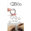 25ks kruhových karabin, stříbrné, zinková slitina, 5 velikostí (5)