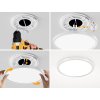 2ks LED stropní svítidlo ploché 18W, Ø 22 cm výška 17 mm, 6500 K, 2448 lm (4)