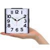 Analogový budík pro seniory s nočním světlem na baterie, 10 cm velký ciferník (32183)