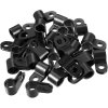 20ks kabelová svorka typu R, 7,9 mm, černá (1)