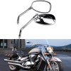 2ks zpětné zrcátko pro motocykl, M10, chrom, 360° otočné (3)