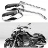 2ks zpětné zrcátko pro motocykl, M10, chrom, 360° otočné (4)