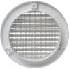 EUROPLAST Kryt větracího otvoru 100 mm, kulatá mřížka, bílá (3)