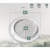 EUROPLAST Kryt větracího otvoru 100 mm, kulatá mřížka, bílá (4)