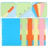 6 sad (30 listů ) A5 oddělovací barevné listy do pořadače, 6 otvorů, 21x15 cm (6)