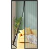 Magnetická síť proti hmyzu na dveře, 85x210 cm, černá