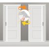 Magnetická síť proti hmyzu na dveře, 120x210 cm, bílá, levá i pravá (5)